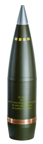 155 mm Parça Tesirli Top Mermisi